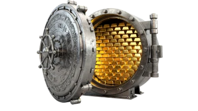 3D Bank Vault Gold