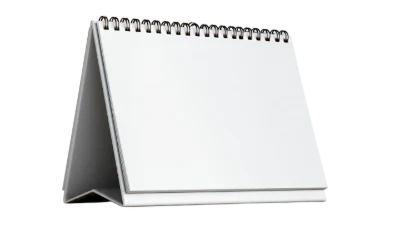3D Blank Desk Calendar