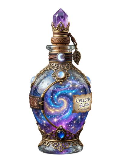 3D Celestial Magic Potion