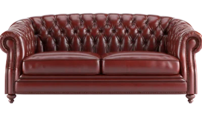 3D Chesterfield Leather Sofa