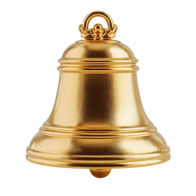 3D Golden Bell