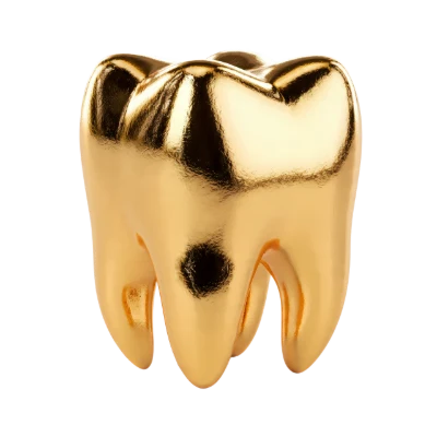 3D Golden Tooth