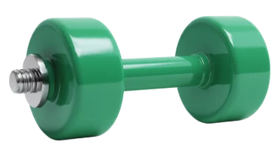 3D Green Dumbbell
