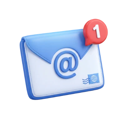 3D Icon Email Notification
