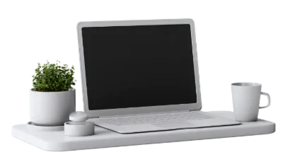 3D Laptop Desk Setup