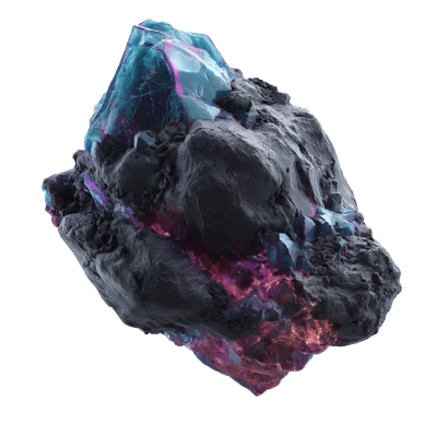 3D Render Crystal Gemstone
