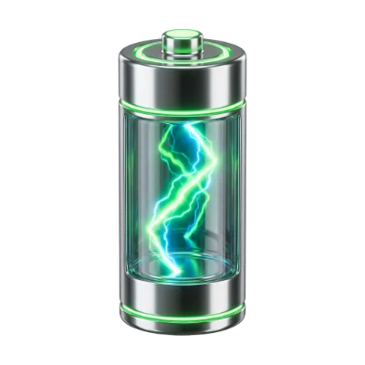 3D Render Electric Battery