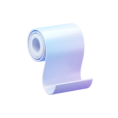 3D Render Paper Roll