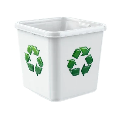 3D Render Recycling Bin