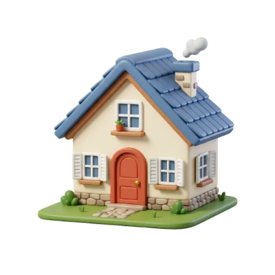 3D Render Residential House