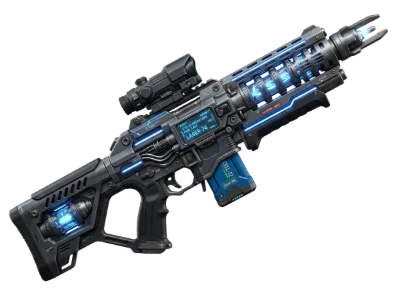 3D Sci-Fi Laser Rifle
