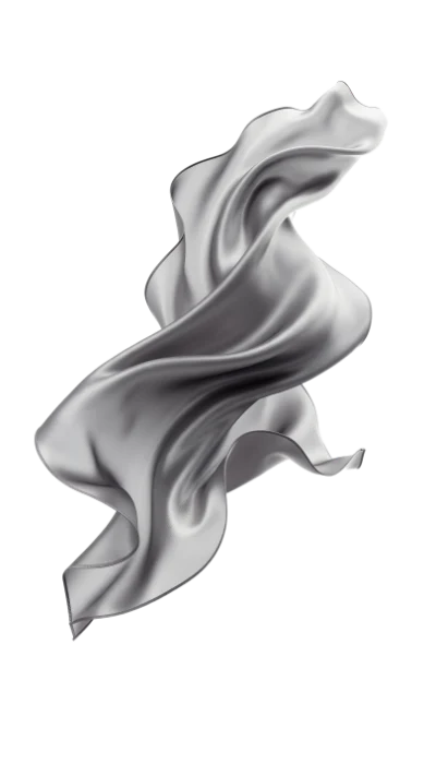 3D Silver Silk Fabric