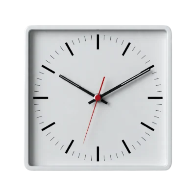 3D Square Wall Clock