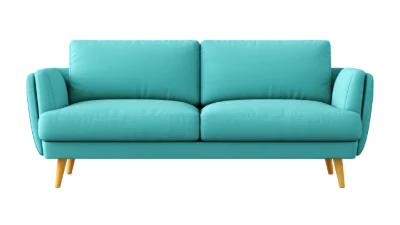 3D Turquoise Modern Sofa