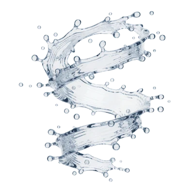 3D Water Spiral Splash