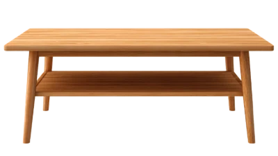 3D Wooden Coffee Table