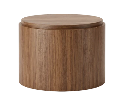3D Wooden Cylinder Pedestal