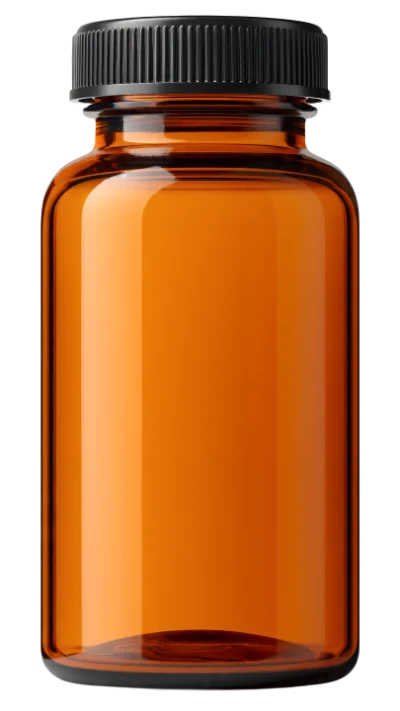 Amber Glass Pill Bottle