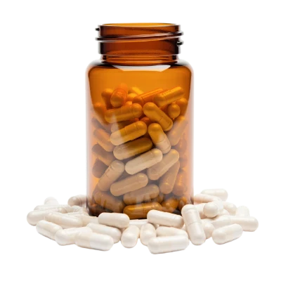 Amber Medicine Bottle Capsules