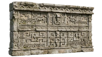 Ancient Mayan Stone Wall