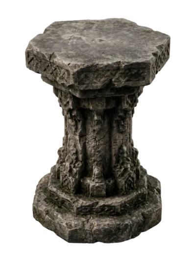 Ancient Stone Pedestal