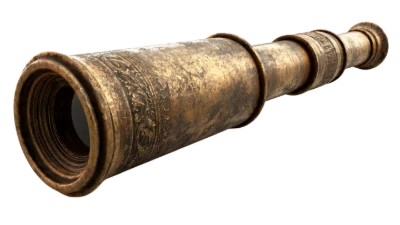 Antique Brass Spyglass Telescope