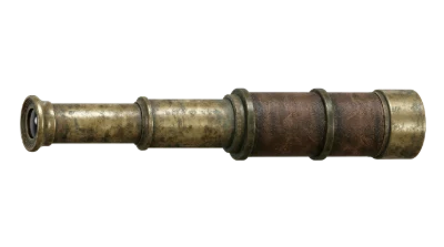 Antique Brass Telescope