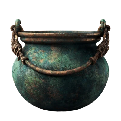 Antique Bronze Cauldron
