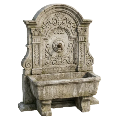 Antique Stone Wall Fountain
