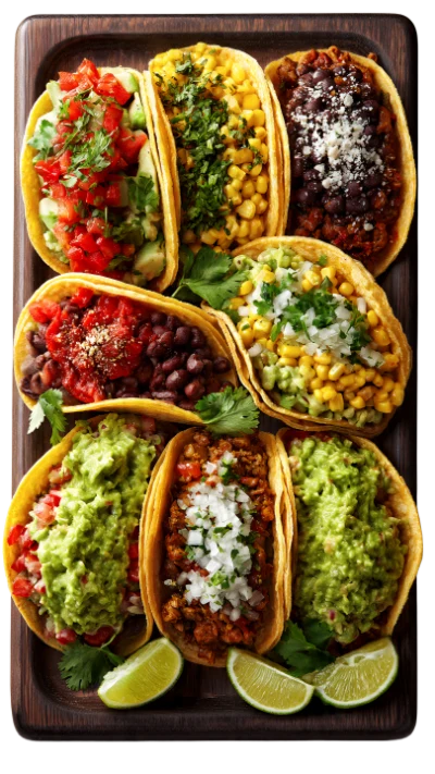 Assorted Mexican Tacos Platter