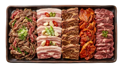 Assorted Raw Korean Barbecue