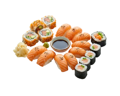 Assorted Salmon Sushi Platter