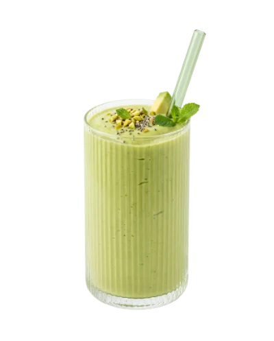 Avocado Smoothie In Glass