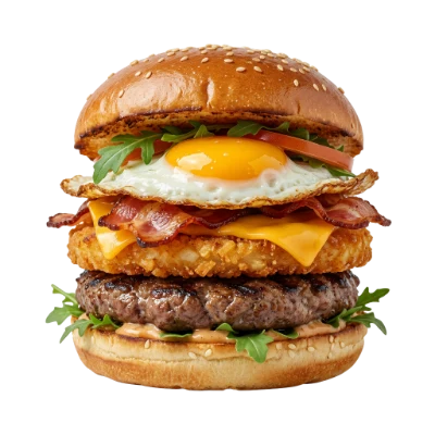 Bacon Egg Beef Burger