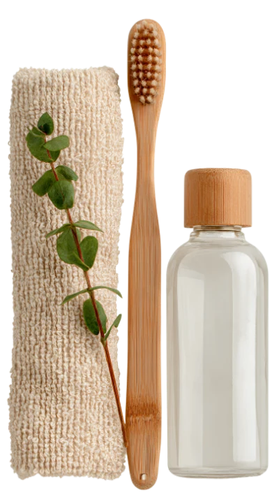 Bamboo Toothbrush And Skincare