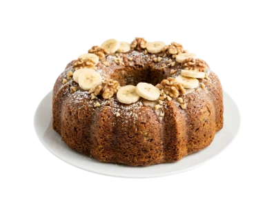 Banana Walnut Bundt Cake