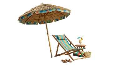 Beach Chair And Umbrella