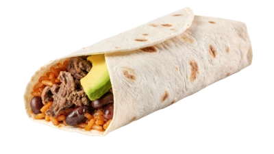 Beef And Avocado Burrito