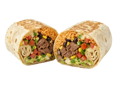Beef Burrito Halves