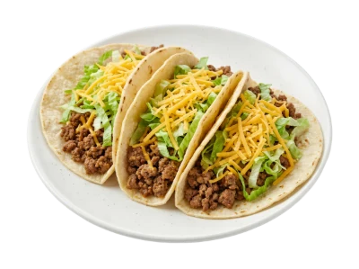 Beef Tacos On Plate