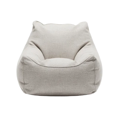 Beige Fabric Bean Bag