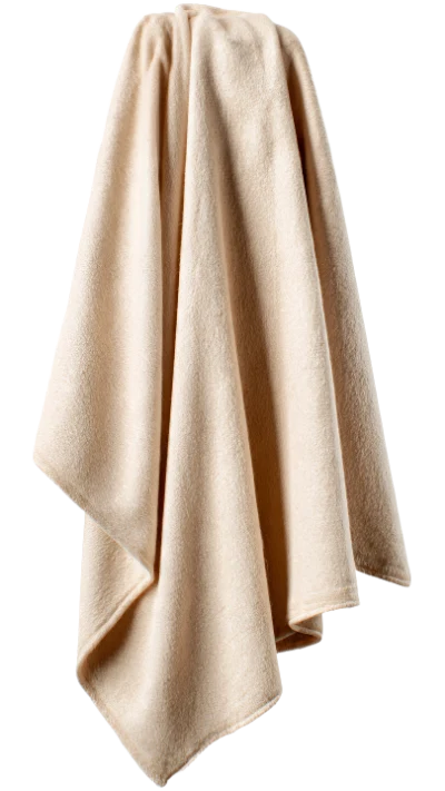 Beige Fleece Blanket