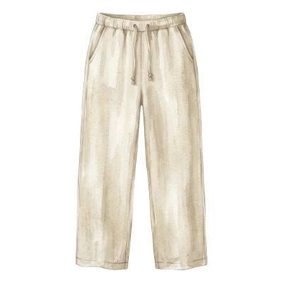 Beige Watercolor Lounge Pants