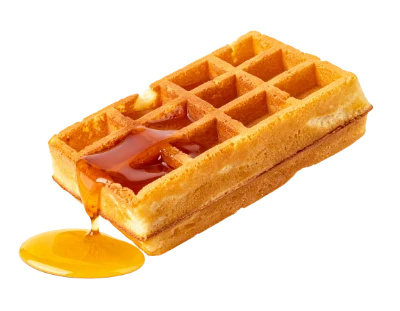 Belgian Waffle With Syrup