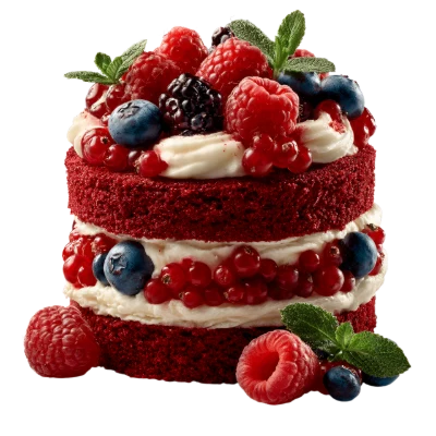 Berry Cream Layer Cake