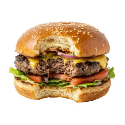 Bitten Beef Cheeseburger