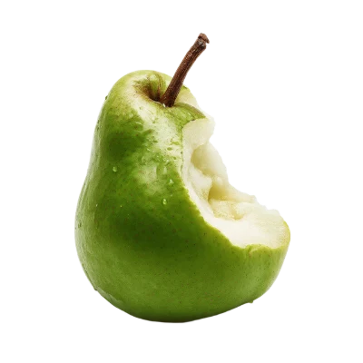 Bitten Green Pear