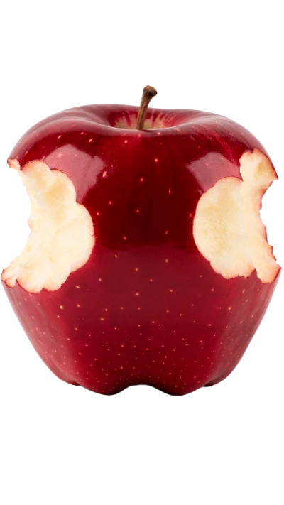 Bitten Red Apple
