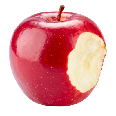 Bitten Red Apple