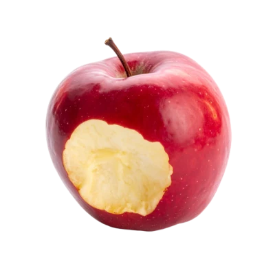 Bitten Red Apple